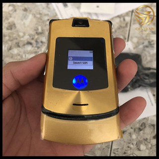 Điện Thoại Motorola v3i Vàng Phím Thép Bạc – OHNO Chính Hãng Bảo Hành 24 Tháng
