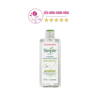 Simple nước tẩy trang micellar cleansing water 200ml
