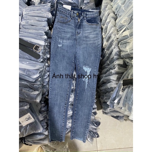 Quần jeans rách gấu sẻ ms036 | WebRaoVat - webraovat.net.vn