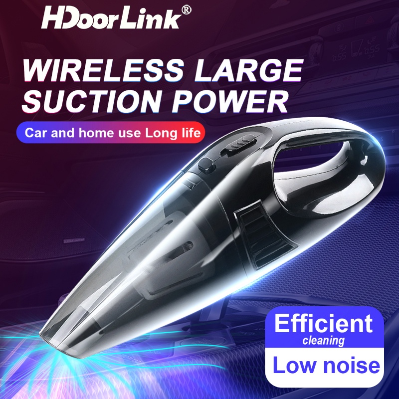 Máy hút bụi HDOORLINK không dây cầm tay sạc điện cổng USB vệ sinh thú cưng/nhà cửa/xe hơi
