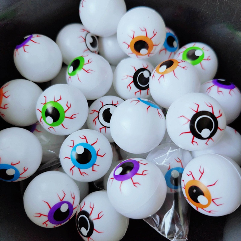 Ch *  Set 12 Quả Bóng Mắt Giả Nhiều Màu Sắc Trang Trí Tiệc halloween