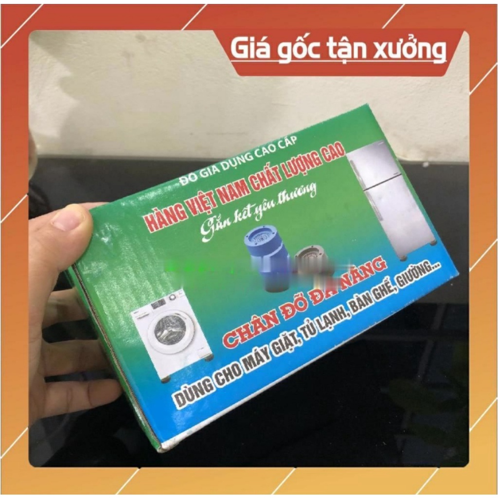 SÉT 4 CÁI ĐẾ KÊ CHÂN MÁY GIẶT CHỐNG RUNG SILICON CAO CẤP