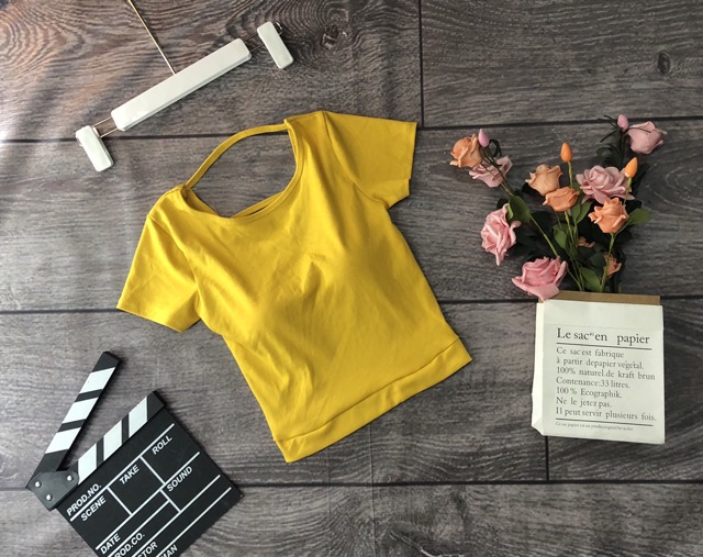 Áo croptop chéo lưng