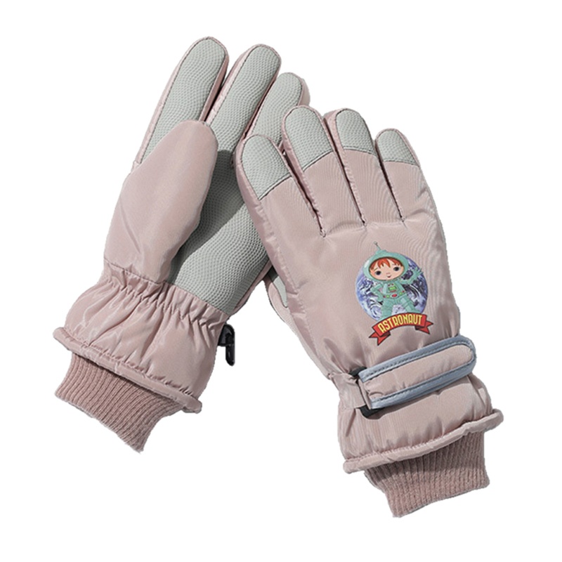 Găng Tay Trượt Tuyết Chống Thấm Nước Giữ Ấm Mùa Đông Cho Bé