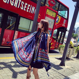 Khăn choàng đi biển thổ cẩm boho S31805