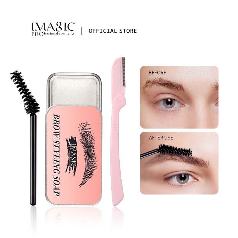 Bộ gel kẻ mày IMAGIC EY-342-XMD 3D + dao tỉa tiện dụng