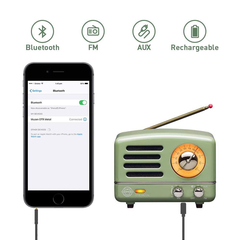 MUZEN 2A OTR Metal SELoa Bluetooth di động