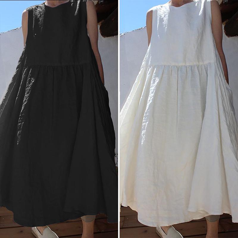 Đầm Maxi sát nách thiết kế oversized cho phái nữ