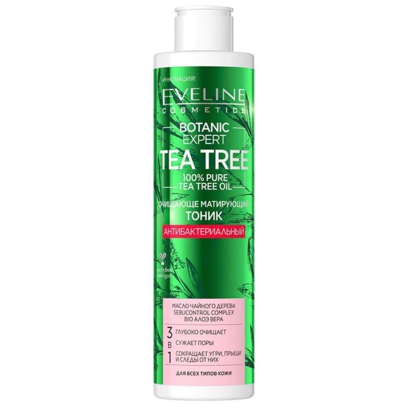 Toner EVE.LINE.BOTANIC.EXP.ERT.TEA.TREE trị mụn , kháng khuẩn 225ml