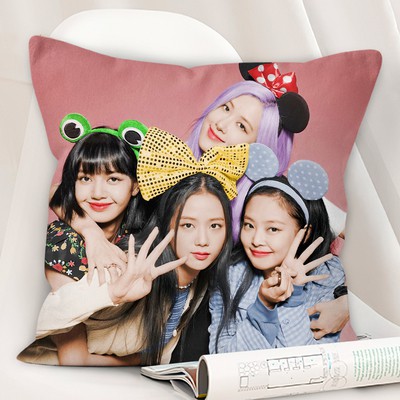 Gối Ôm, Gối Vuông Cao Cấp In Hình Blackpink Jisoo, Rose, Lisa, Jennie Nhiều Kích Thước