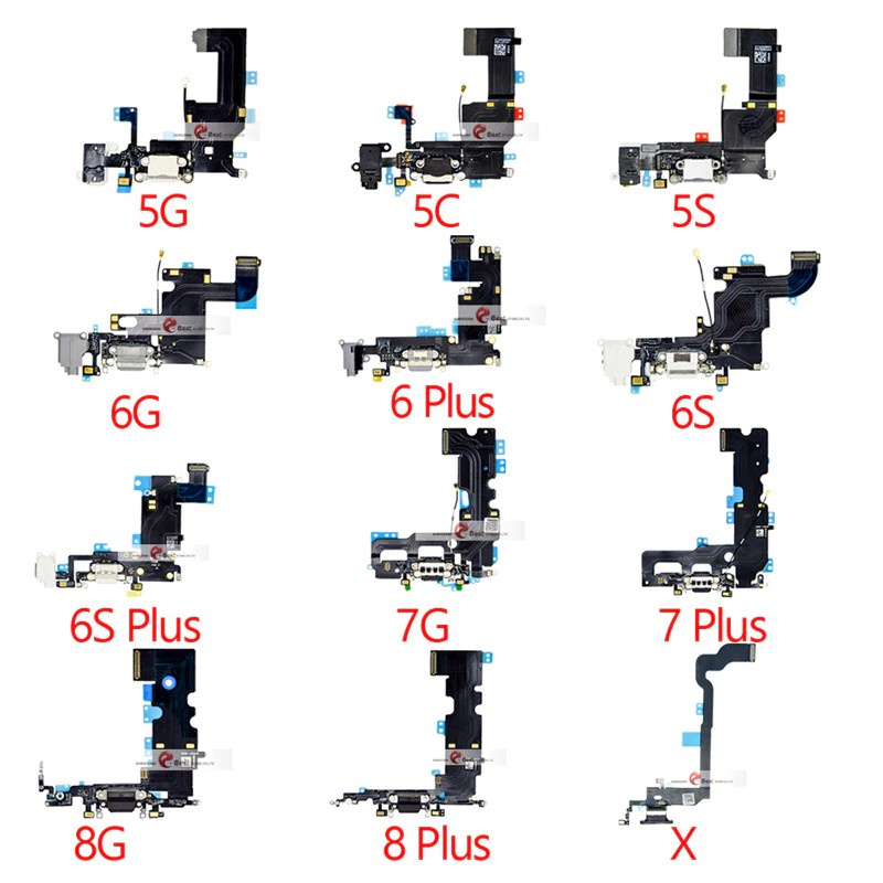 Bộ chân mạch sạc IP 5s, 6, 6 plus, 6s Plus, 7, 7 Plus zin tháo máy