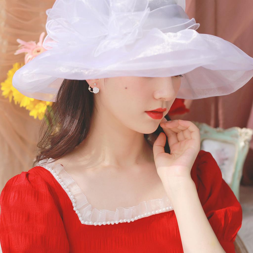Đôi khuyên tai xỏ hình hoa thời trang cho bạn gái