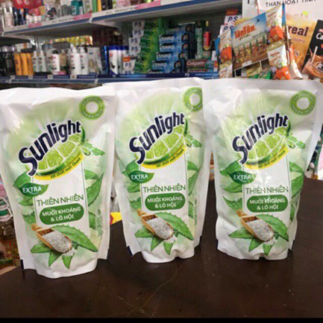 Combo 3 gói nước rửa chén gói sunlight
