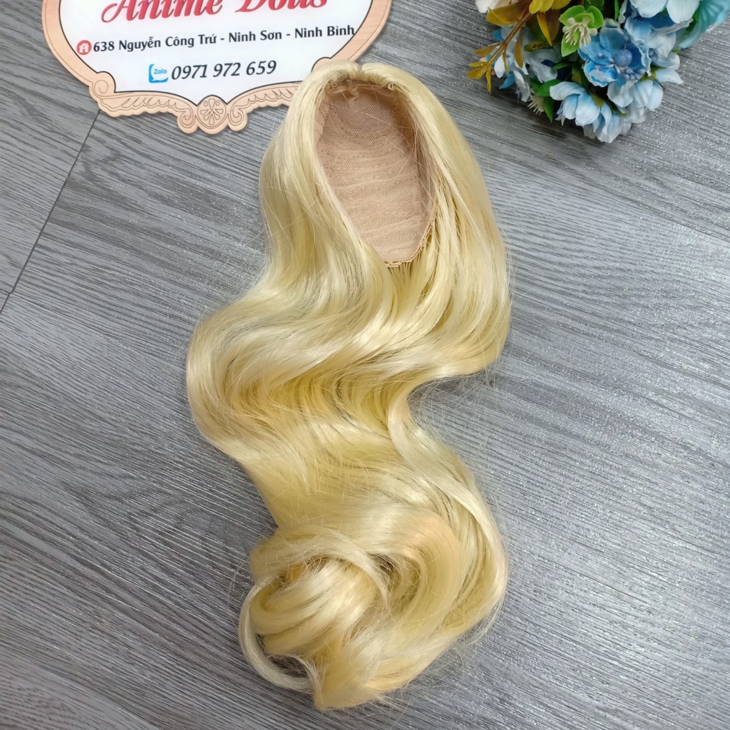 Tóc Giả Đội Đầu Cho Dòng Búp Bê BJD 1/3 vòng đầu 22-24cm