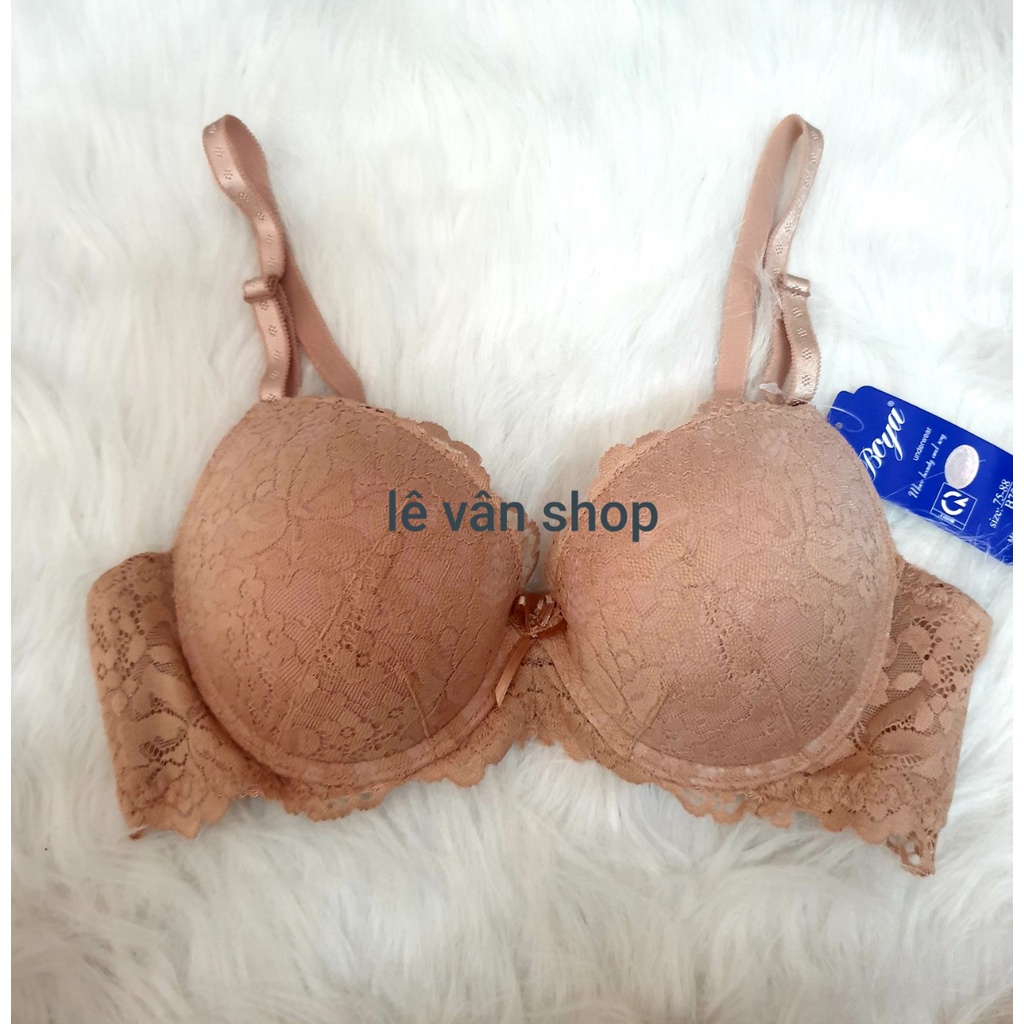 Áo ngực boya quả ren siêu đẩy, dày 5cm, tạo khe nâng ngực, size 34 đến 38