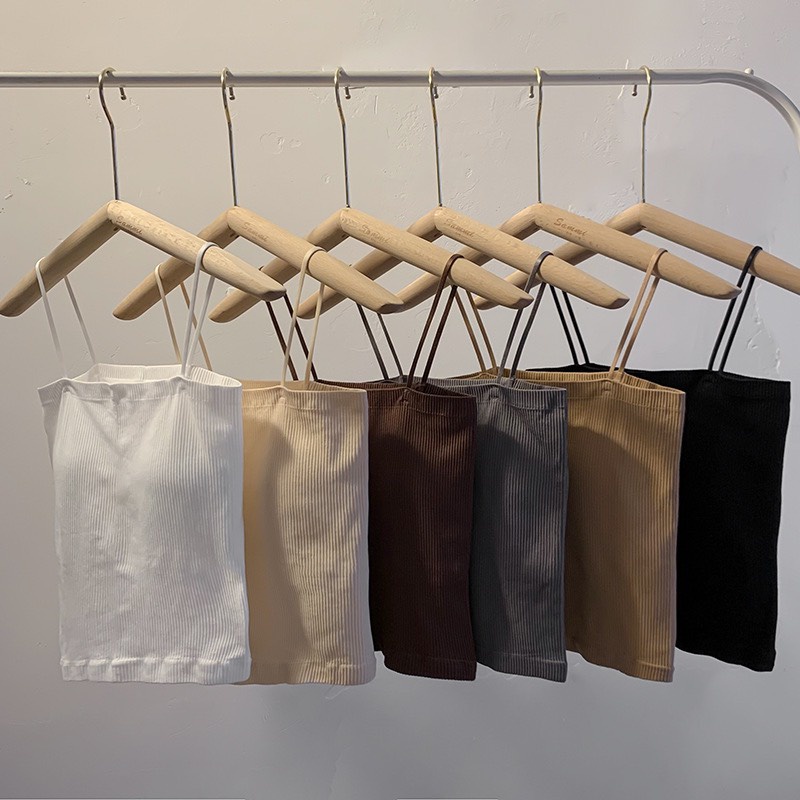 Áo Bra Nữ Quây Tăm-Áo Lót Nữ 2 Dây Dáng Dài Màu Pastel Al62