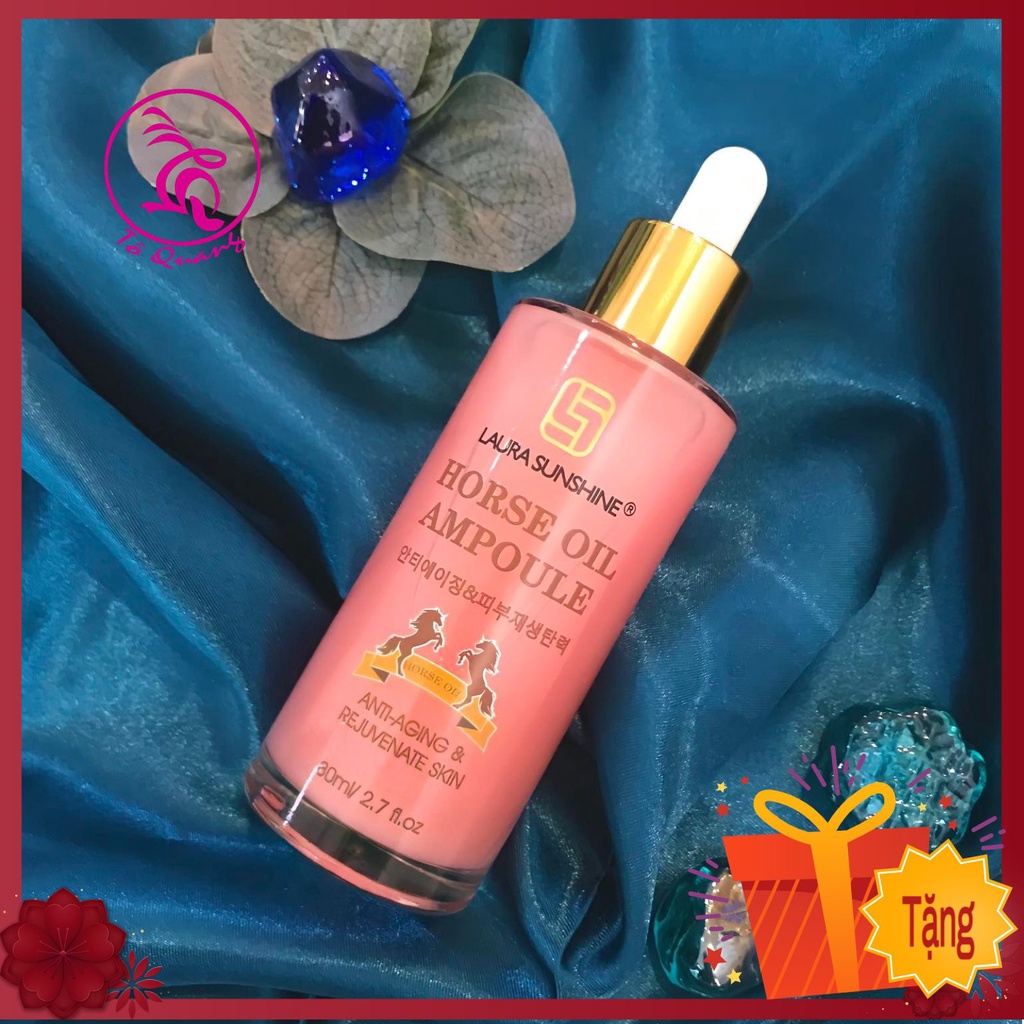 Ampoule Tinh chất dầu ngựa phục hồi da tái tạo da - HORSE OIL AMPOULE Laura Sunshine  Nhật Kim Anh