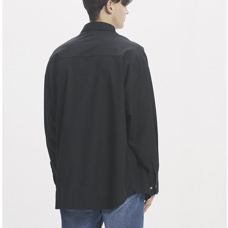 Áo sơ mi nam form rộng thêu chữ cho cả nam và nữ | BigBuy360 - bigbuy360.vn