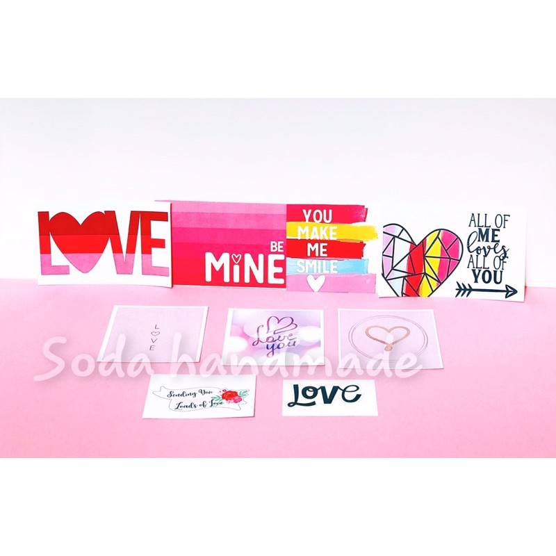 [Nhiều mẫu phía sau ] Love tag card scrapbook