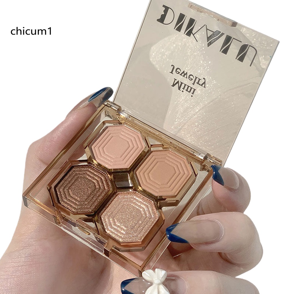 [Hàng mới về] Bảng phấn mắt CC 4 màu sắc tố cao màu sắc rực rỡ dành cho nữ