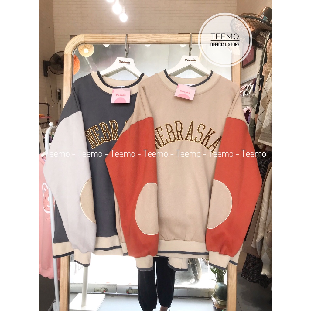 Áo sweater phối màu tay,áo nỉ unisex nam nữ chất dày dặn thu đông 2110A03 (Có sẵn/ảnh thật) | BigBuy360 - bigbuy360.vn