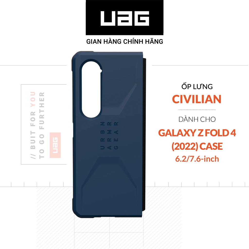 [Mã ELBAU5 giảm 5% tối đa 500K] Ốp Lưng UAG Civilian Cho Samsung Galaxy Z Fold 4 5G [7.6 inch]