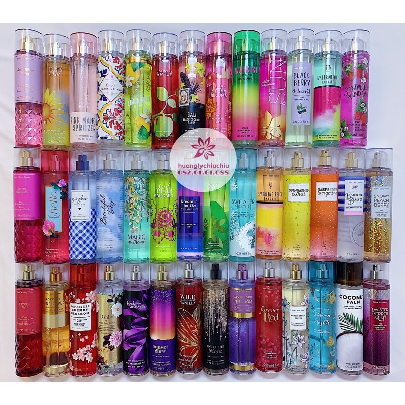 Xịt thơm Bath and Body works Body mist 236ml