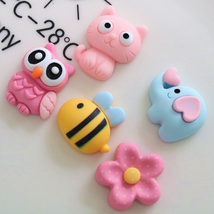 Charm (C274) slime/ Dụng Cụ Charm Trang Trí [Ko Keo &amp; Nút]  Hình Động Vật Siêu Dễ Thương
