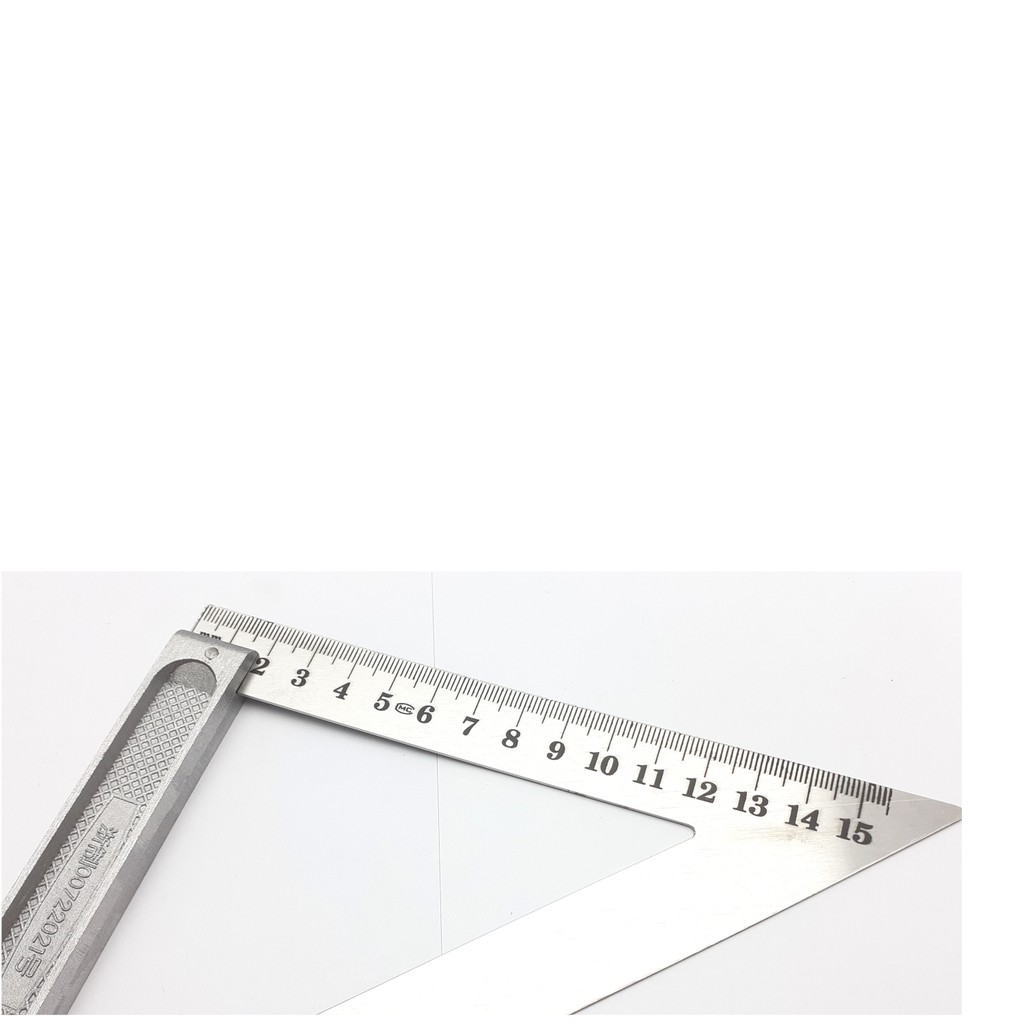 Thước tam giác bằng thép không gỉ với chiều dài 150mm, 200mm