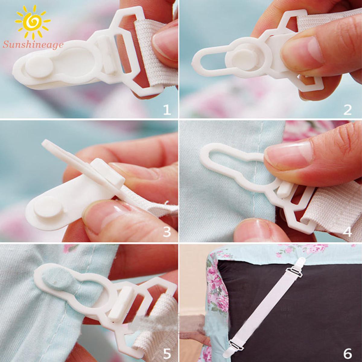 Bộ 4 Đai Kẹp Ga Giường Tiện Lợi