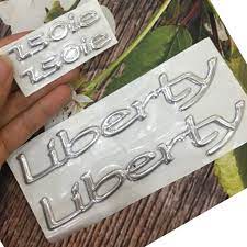 Trọn bộ tem chữ LIBERTY 150 2V ie nổi dán xe máy như mới bền đẹp A130