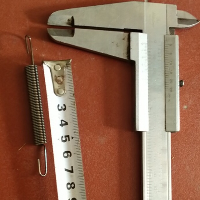 Lò xo kéo phi 8 dài ( tổng 10 cm phần làm việc 5 cm sợi 1ly ❌❌❌