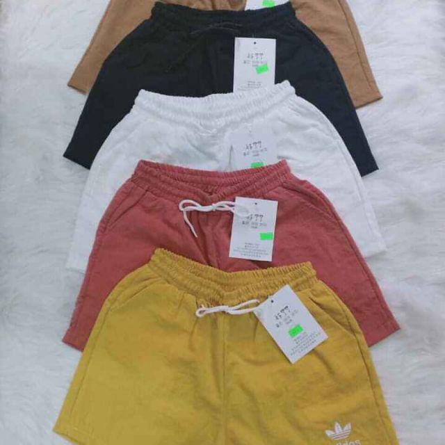 Quần Short Đũi Thêu cạp chun phối nơ siêu xinh