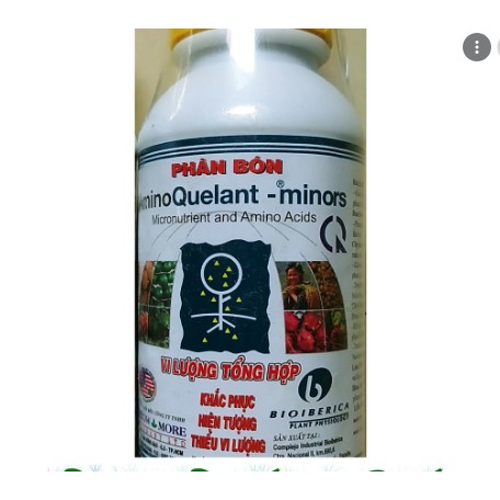 Phân bón lá vi lượng tổng hợp AMINO QUELANT MINORS khắc phục hiện tượng thiếu vi lượng chai 1L/0.5L