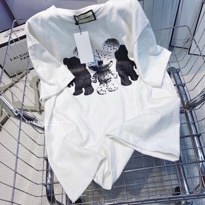 Áo thun nữ dáng thụng free size túi zip co dãn 4 chiều