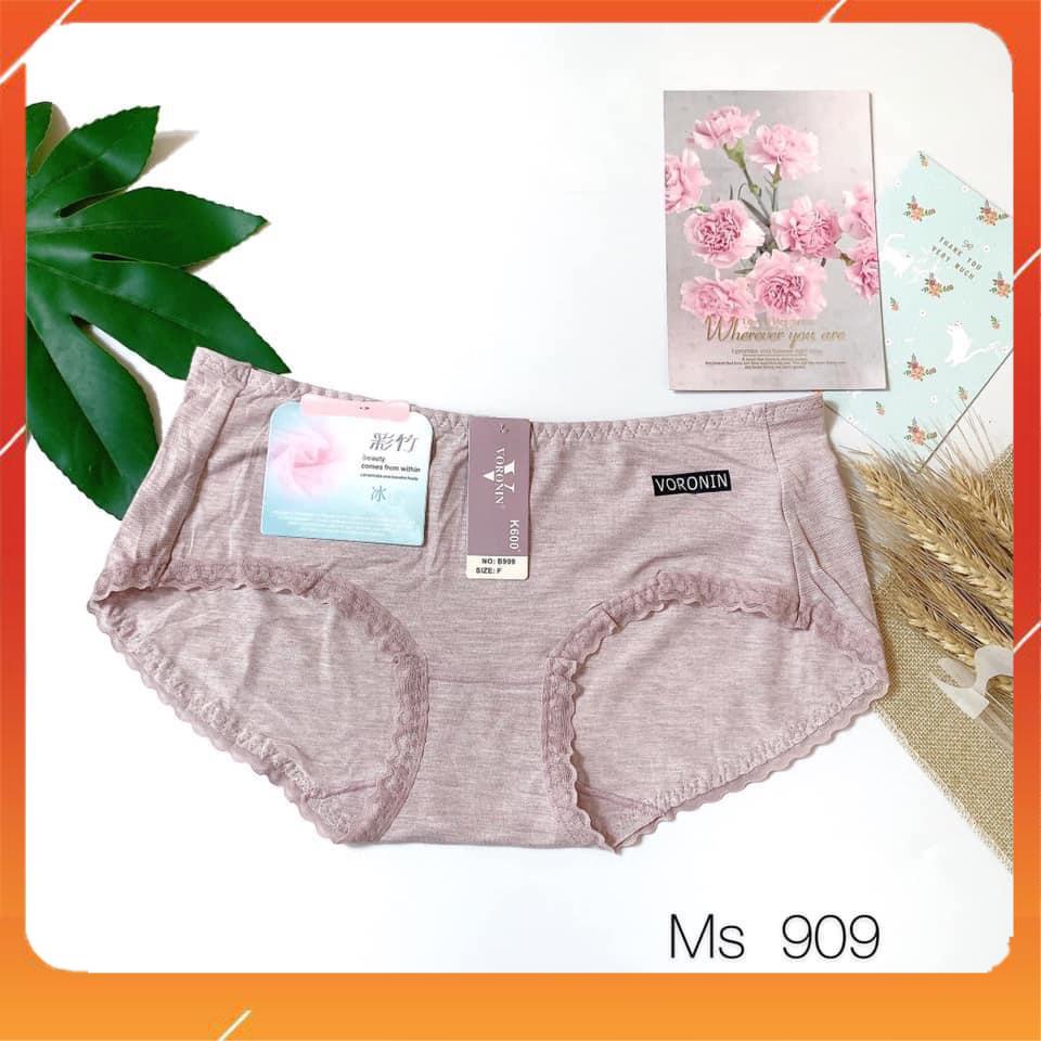 Quần lót nữ cotton đũi cao cấp kháng khuẩn mềm mại thấm hút mồ hôi viền ren Q2159