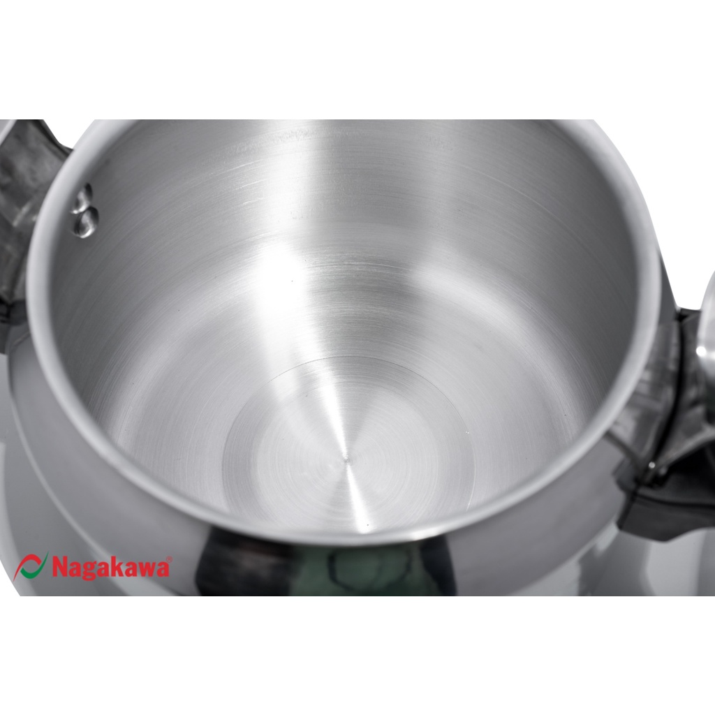 Nồi áp suất nấu gas Nagakawa NAG1441/ NAG1451/ NAG1471 dung tích 4 Lít/ 5 Lít/ 7 Lít