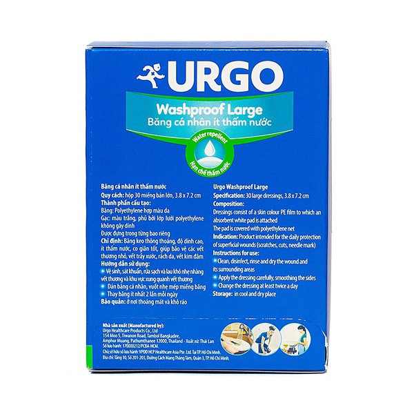 Urgo Durable - Miếng nhỏ ( Hộp 102 miếng )