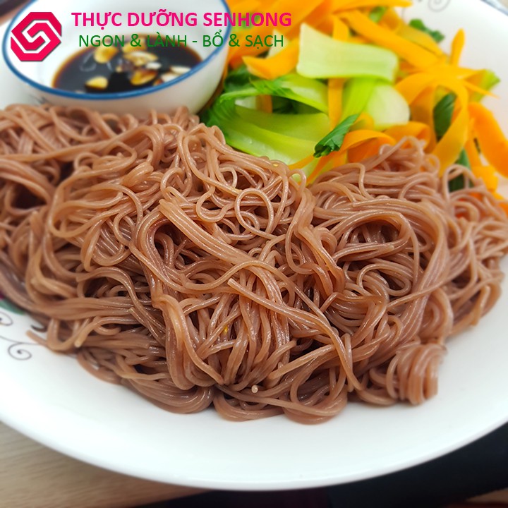 Bún gạo lứt đỏ 6 tháng (sợi 1mm - 500gr) Thực dưỡng Sen Hồng | BigBuy360 - bigbuy360.vn