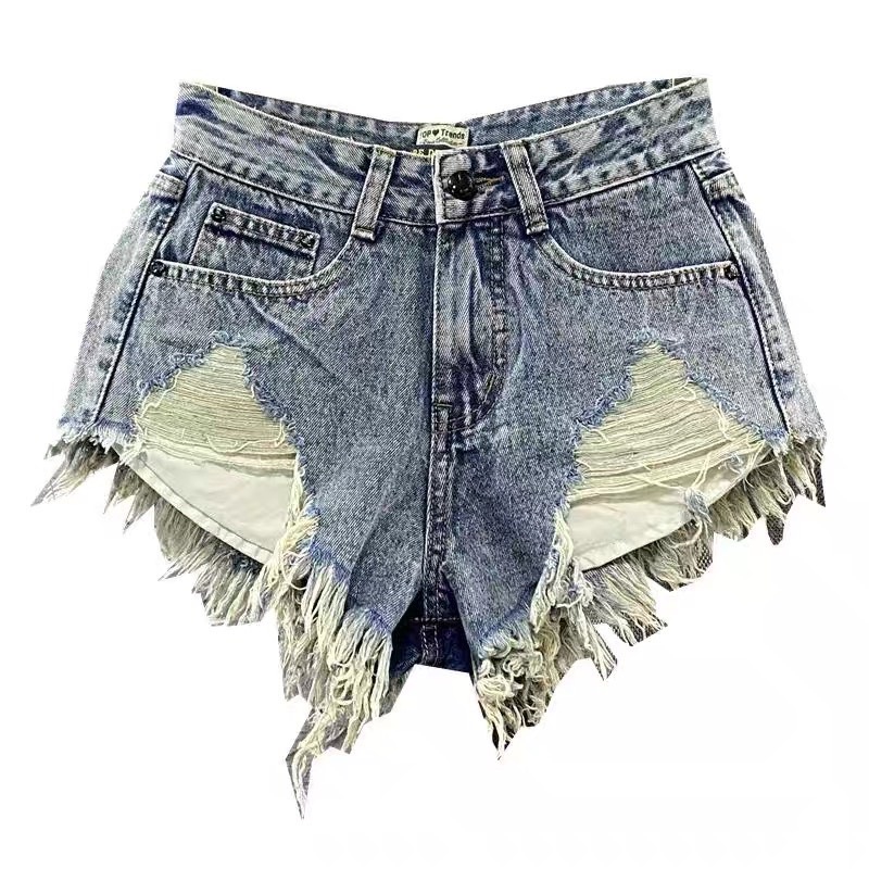 DORÉE - Quần jeans ngắn phối rách đang HOT bên Trung