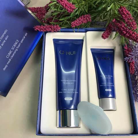 Set Sữa Rửa Mặt cho da Mụn Ohui Deep Medi-Cleansing Foam