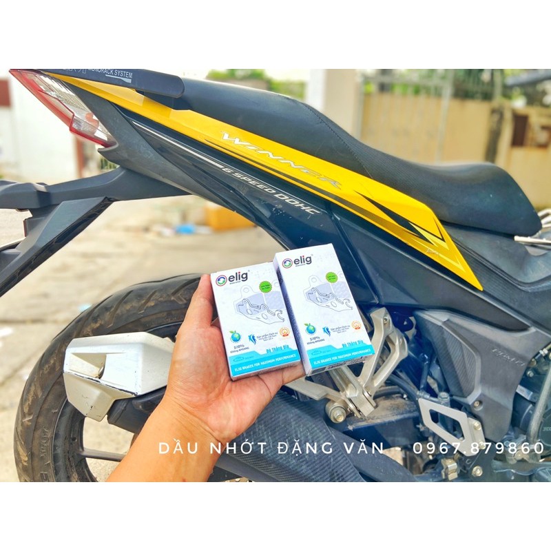 Bố thắng Elig Honda Winner/Sonic 150cc trước sau chính hãng