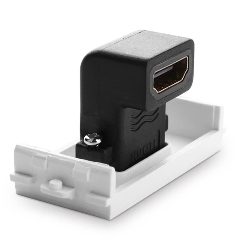 Đế HDMI góc 90 âm tường - Socket Outlet UGREEN MM113 20318 - Hàng Chính Hãng