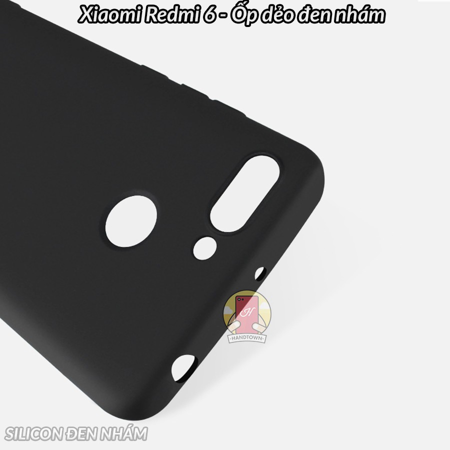 Ốp lưng Xiaomi Redmi 6 silicone cao cấp dẻo nhám chống trầy