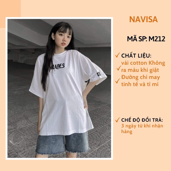 Áo phông nữ unisex form rộng tay lỡ in hình Hades cổ tròn NAVISA AT15