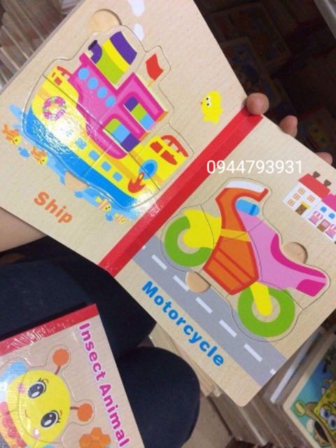 Sách gỗ Anh ngữ cho bé