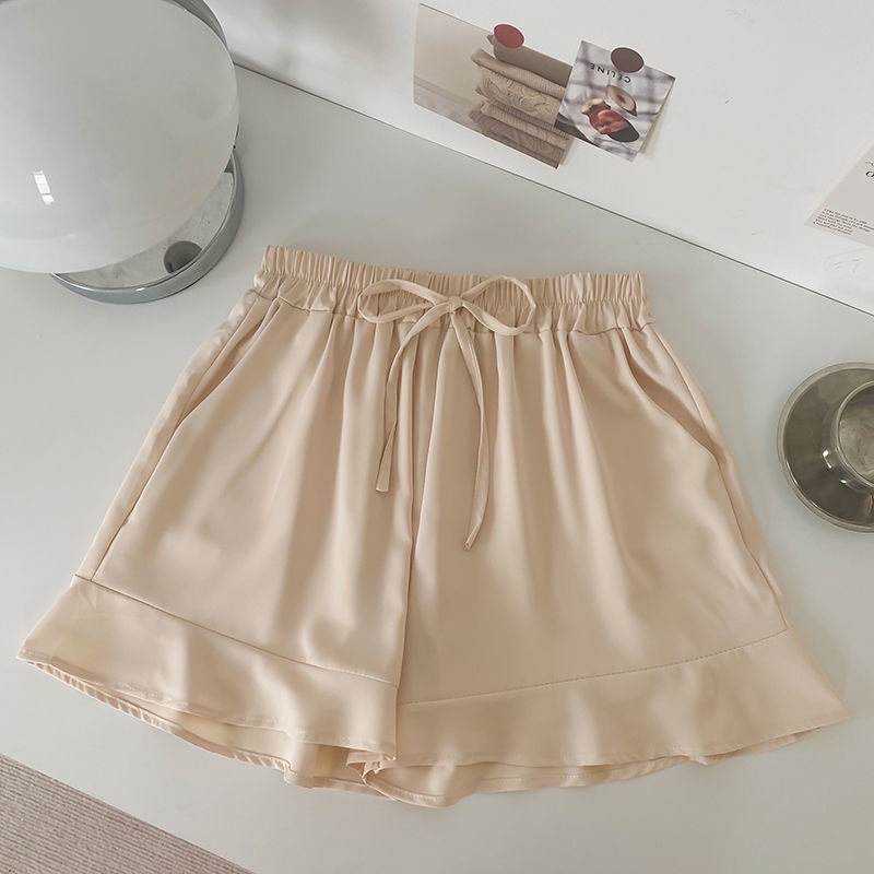 Quần Short Lưng Cao Ống Rộng Thời Trang Mùa Hè Cho Nữ