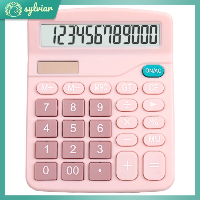 Máy Tính Năng Lượng Mặt Trời Nhiều Màu Sắc Dễ Thương