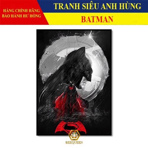 [MS76-100] Tranh Siêu Anh Hùng Bat Man - Tranh Treo Tường  Bat Man