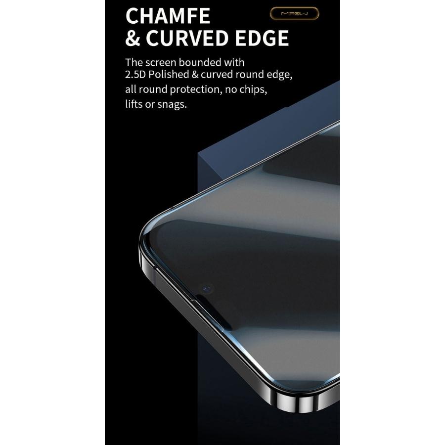 Miếng dán cường lực mờ, chống vân tay Mipow Kingbull HD dành cho iPhone 14/14+/14 Pro/ 14 Promax - Hàng chính hãng